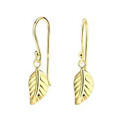 Silver Leaf Earrings - 21313