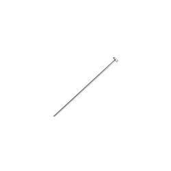20mm Silver Pin with 1.3mm Flat Head - Pack of 10 Pieces - 21354