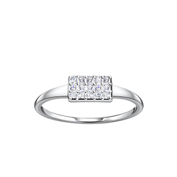 Silver Rectangle Ring - 21396
