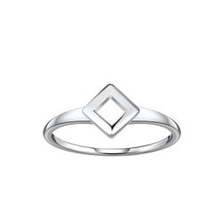 Silver Square Ring - 21309
