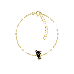 Silver Cat Bracelet - 21634