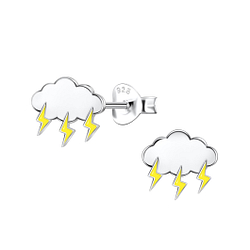 Silver Cloud Stud Earrings - 21650
