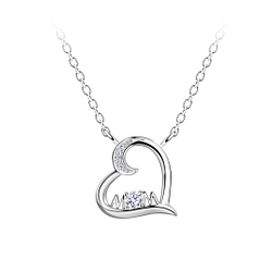 Silver Heart Necklace - 21661
