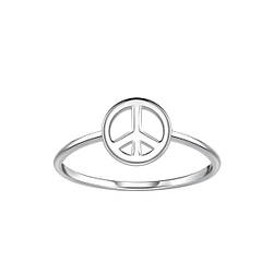 Silver Peace Ring - 21746