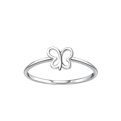Silver Butterfly Ring - 21706