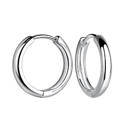16mm Silver Huggie Earrings - 21879