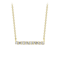 Silver Bar Necklace - 21893