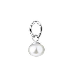 6mm Fresh Water Pearl Silver Pendant - 21886