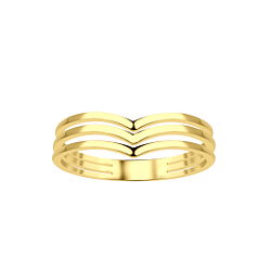 Silver Chevron Ring - 21903