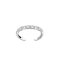 Silver Link Chain Toe Ring - 21792 Silver Link Chain Toe Ring - 21792