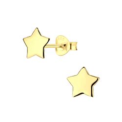 Silver Star Stud Earrings - 22051