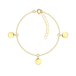 Silver Round Bracelet - 22253