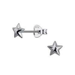 Silver Star Stud Earrings - 22283 Silver Star Stud Earrings - 22283