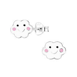 Silver Cloud Stud Earrings - 22223
