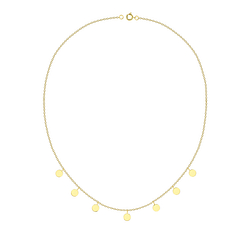 Silver Round Necklace - 22229