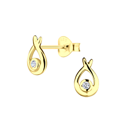 Silver Tear Drop Stud Earrings - Wholesale - 22927 Silver Tear Drop Stud Earrings - Wholesale - 22927