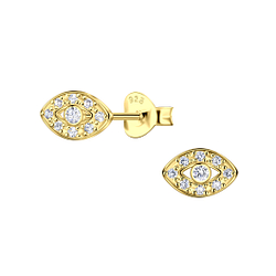 Silver Evil Eye Stud Earrings - Wholesale - 22930 Silver Evil Eye Stud Earrings - Wholesale - 22930