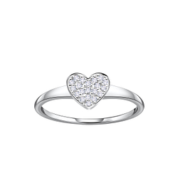 Silver Heart Ring - 23076