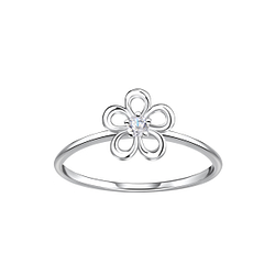 Silver Flower Ring - 23047