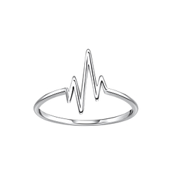 Silver Heartbeat Ring - 23048