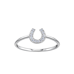 Silver Horseshoe Ring - 23049