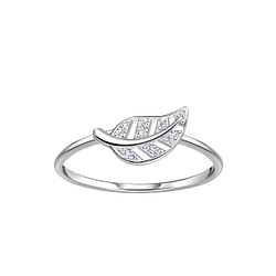 Silver Leaf Ring - 23054