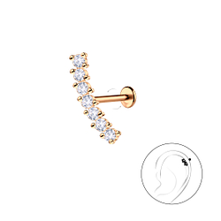 Silver Geometric with Titanium Labret - 23090 Silver Geometric with Titanium Labret - 23090