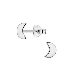 Silver Moon Stud Earrings - 23206 Silver Moon Stud Earrings - 23206