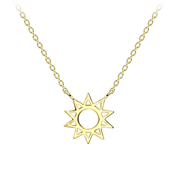 Silver Sun Necklace - 23186