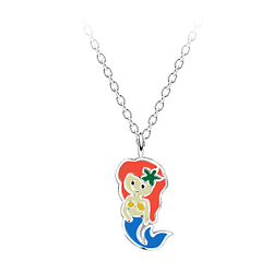 Silver Mermaid Necklace - 23113