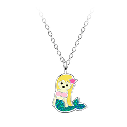 Silver Mermaid Necklace - 24040