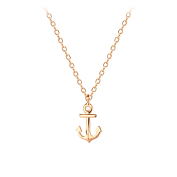 Silver Anchor Necklace - 23196