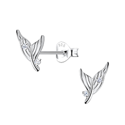 Silver Mermaid Tail Stud Earrings - 23265 Silver Mermaid Tail Stud Earrings - 23265