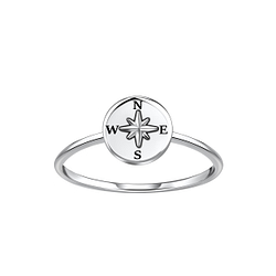 Silver Compass Ring - 22888
