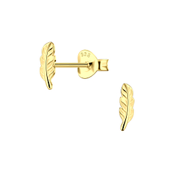 Silver Feather Stud Earrings - 23339 Silver Feather Stud Earrings - 23339