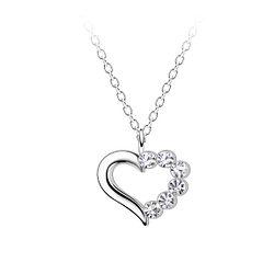 Silver Heart Necklace  - 23371