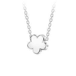 Silver Flower Necklace - 23575 Silver Flower Necklace - 23575