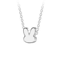 Silver Rabbit Necklace - 23576