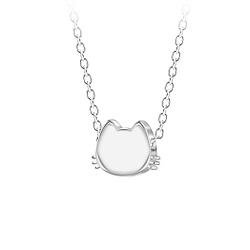 Silver Cat Necklace - 23583 Silver Cat Necklace - 23583