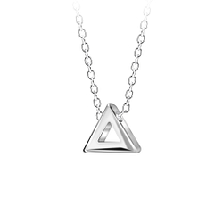 Silver Triangle Neckalce - 23589 Silver Triangle Neckalce - 23589