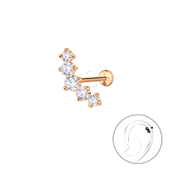 Silver Geometric with Titanium Labret - 23991 Silver Geometric with Titanium Labret - 23991