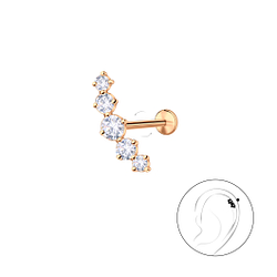 Silver Geometric with Titanium Labret - 23994 Silver Geometric with Titanium Labret - 23994