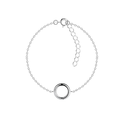 Silver Circle Bracelet - 23848