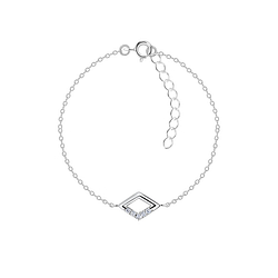 Silver Diamond Shaped Bracelet - 23865 Silver Diamond Shaped Bracelet - 23865