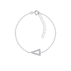 Silver Triangle Outline Bracelet - 23871