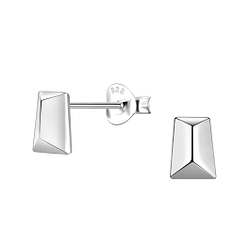 Silver Geometric Stud Earrings - 24221 Silver Geometric Stud Earrings - 24221