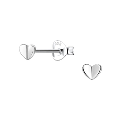 Silver Heart Stud Earrings - 24225 Silver Heart Stud Earrings - 24225