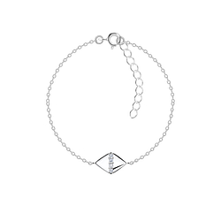 Silver Diamond Shaped Bracelet - 24137 Silver Diamond Shaped Bracelet - 24137
