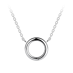Silver Circle Necklace - 24163 Silver Circle Necklace - 24163