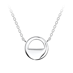 Silver Circle Necklace - 24164